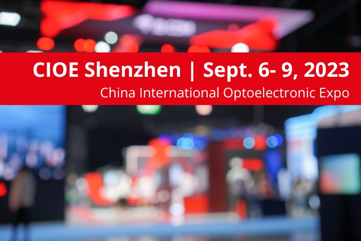 We are at the CIOE in Shenzhen.